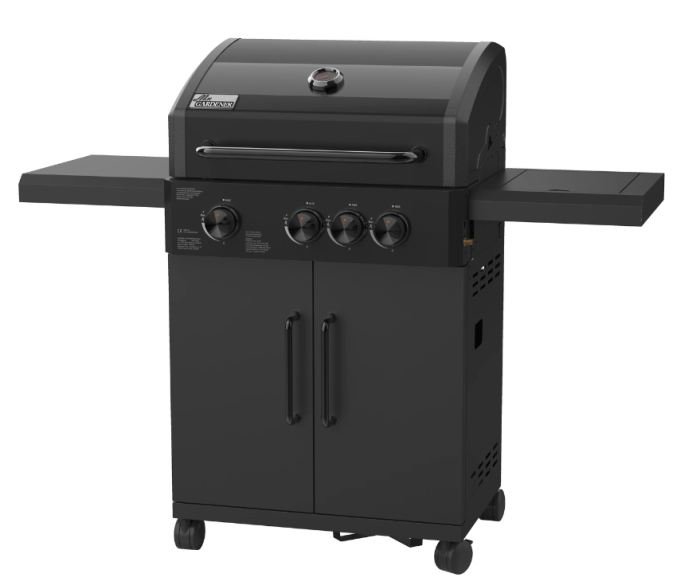 Mr. Gardener Gasgrill Minnesota 3, 4-Brenner, 63 x 36,3 cm Grillfläche, pulverbeschichtete Oberflächen, 5741H